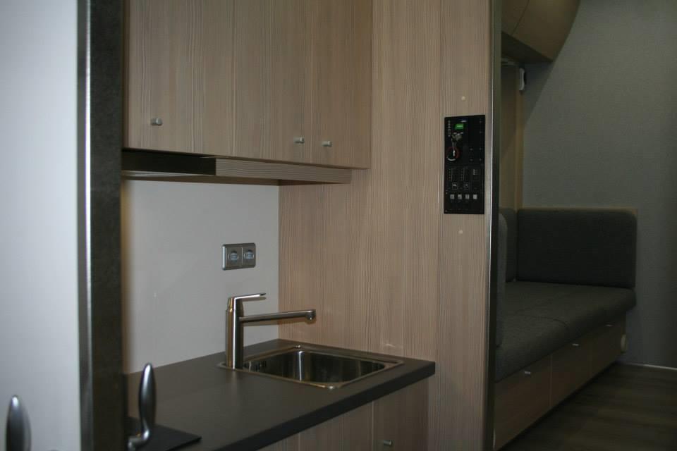 Kitchenette concept inside the Actros truck